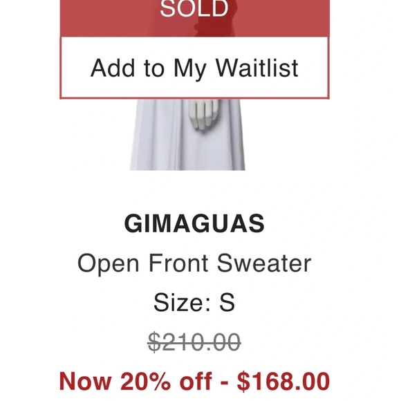 Gimaguas Brown Knit Open Front Sweater - Picture 3 of 3